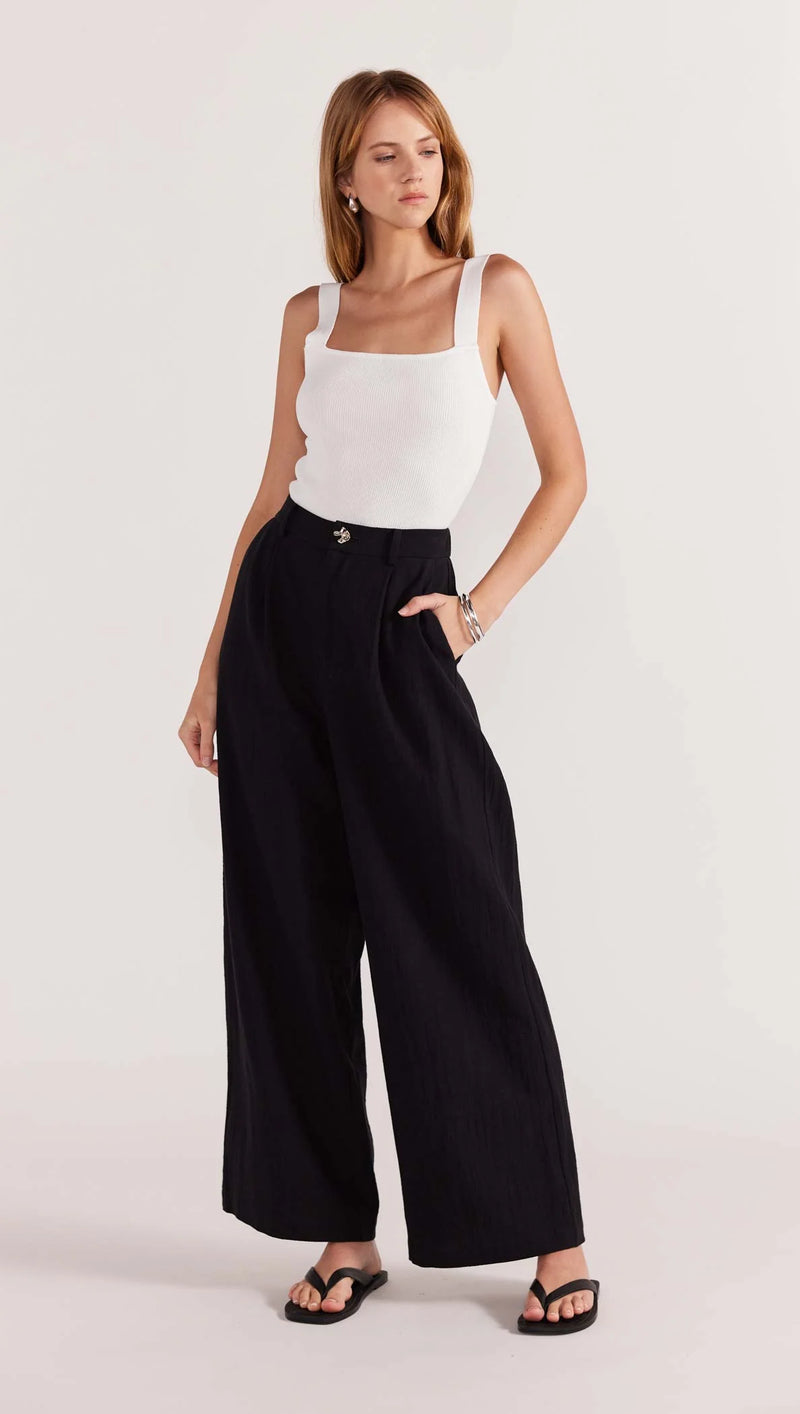 STAPLE THE LABEL - Harper Wide Leg Pants - Black