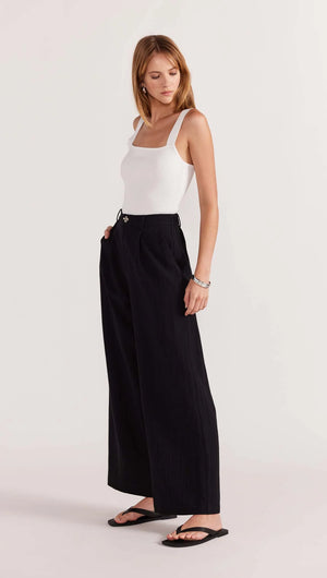 STAPLE THE LABEL - Harper Wide Leg Pants - Black