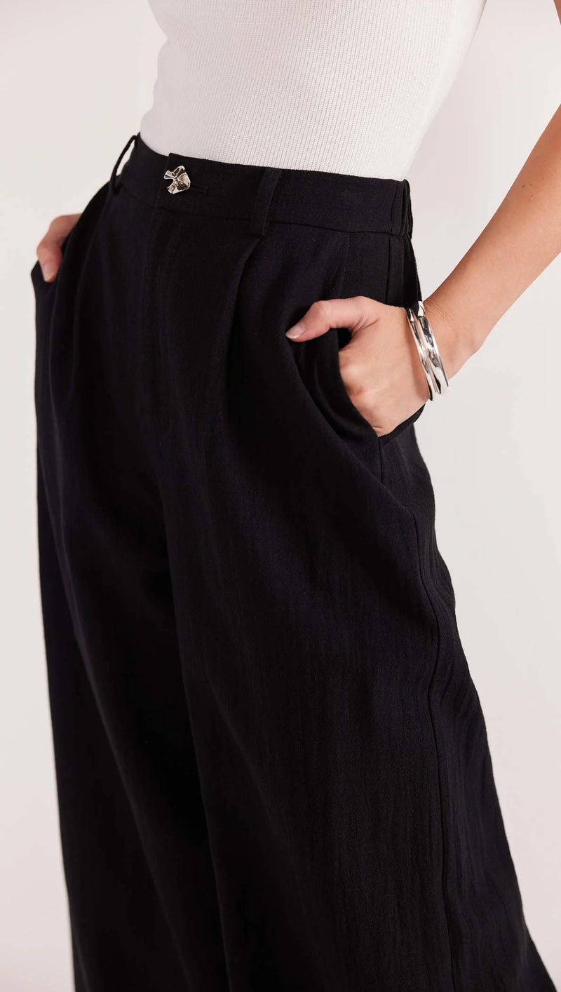 STAPLE THE LABEL - Harper Wide Leg Pants - Black