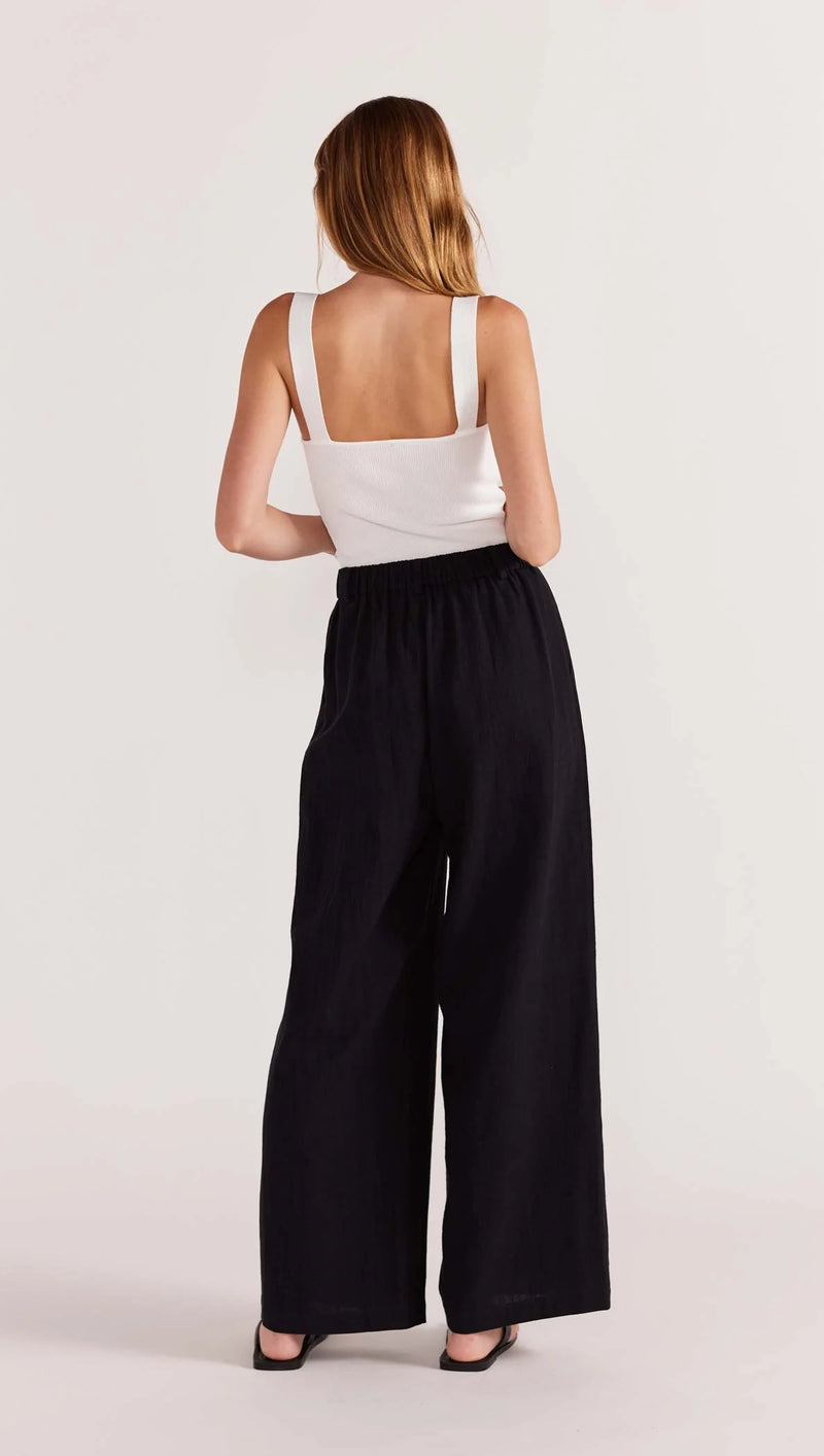 STAPLE THE LABEL - Harper Wide Leg Pants - Black