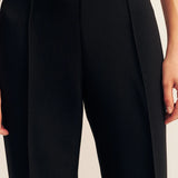 SHONA JOY - Irena Pintuck Straight Pant - Black