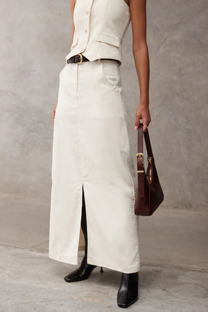 SANCIA - The Sammie Skirt - Creme Cord