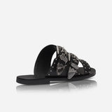 SOL SANA - Eastwood Stud Slide - Black / Silver