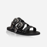 SOL SANA - Eastwood Stud Slide - Black / Silver