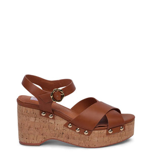 KATHRYN WILSON - Belle Wedge - Tan Calf