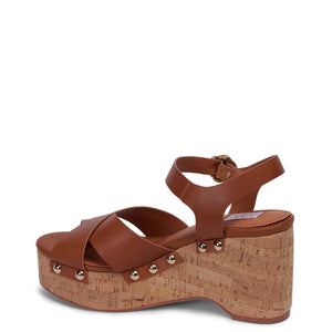 KATHRYN WILSON - Belle Wedge - Tan Calf