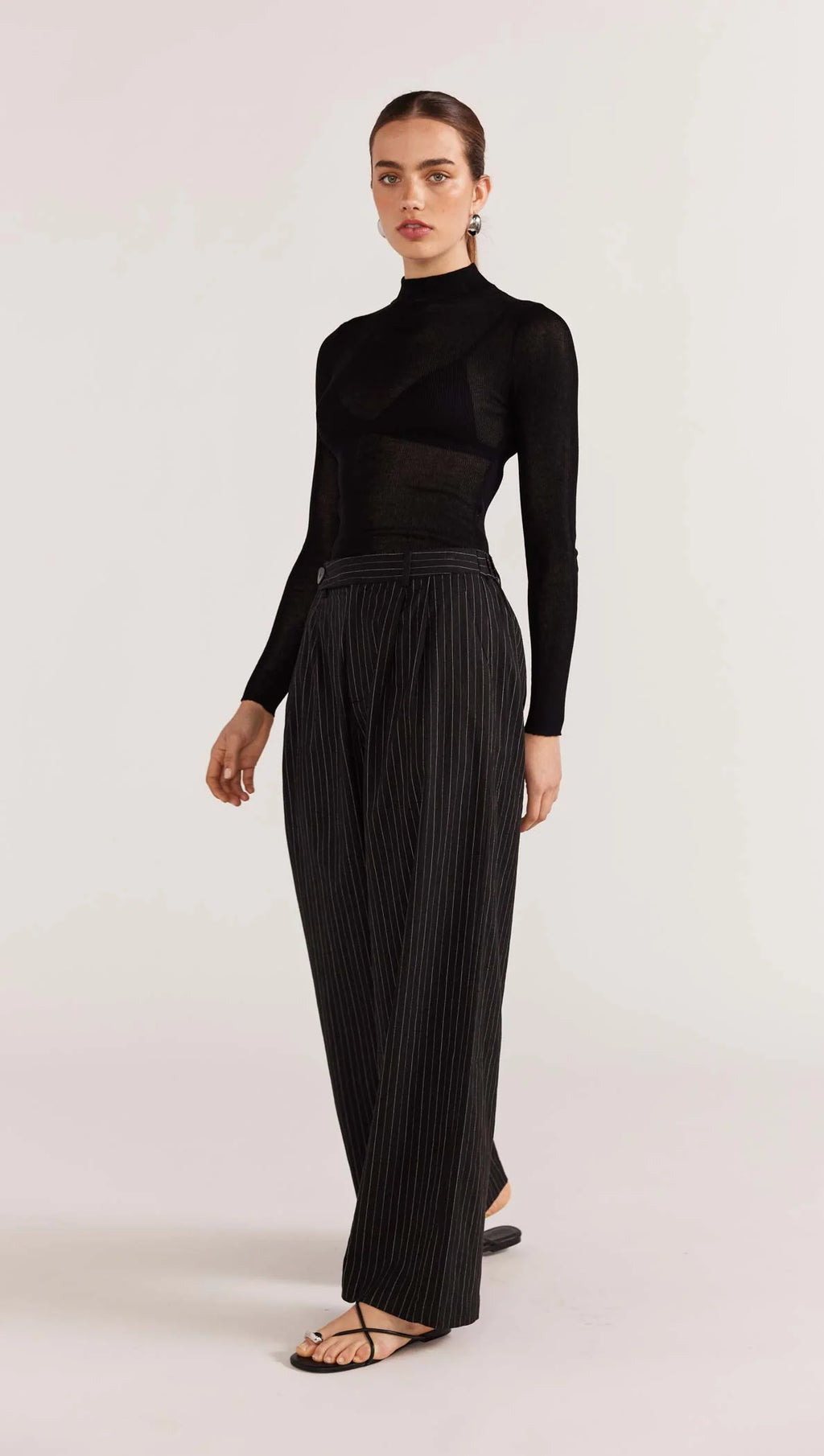 STAPLE THE LABEL - Maxwell Wide Leg Pants - Black