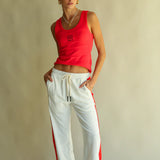 ARAMINTA JAMES - Terry Trackside Pant - Vanilla