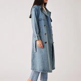 ESMAEE - Midwest Trench Coat - Blue Denim