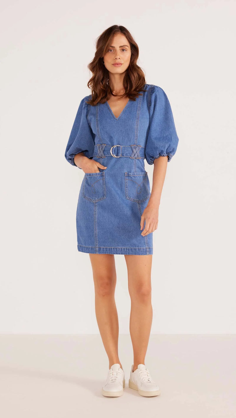 MINK PINK - Peyton Denim Mini  Dress