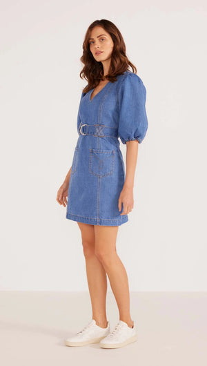 MINK PINK - Peyton Denim Mini  Dress