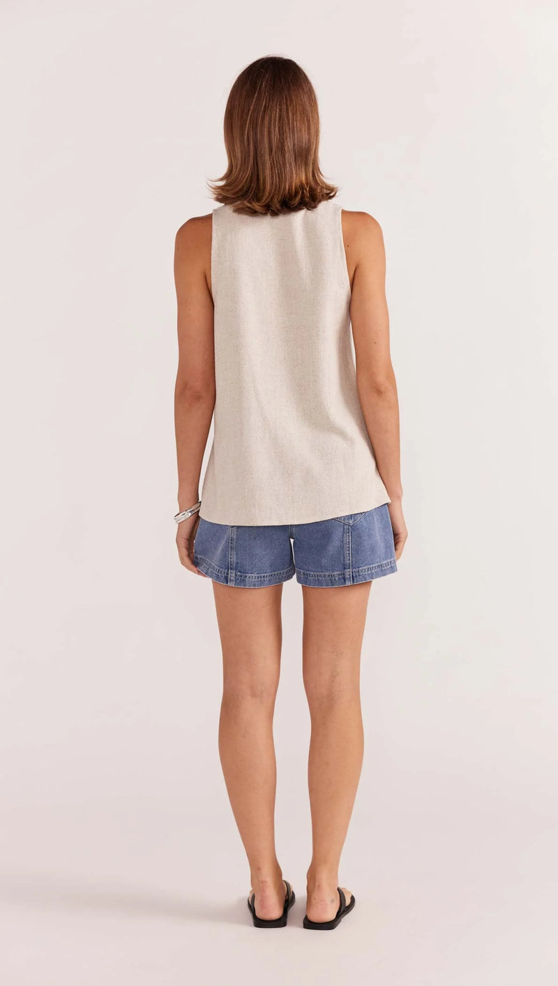 STAPLE THE LABEL - Alba Tunic Vest - Natural Marle