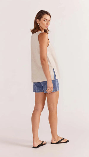 STAPLE THE LABEL - Alba Tunic Vest - Natural Marle