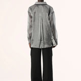 ELKA COLLECTIVE - Amari Shirt - Gunmetal