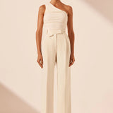 SHONA JOY - Irena High Waisted Tailored Pant - Rice