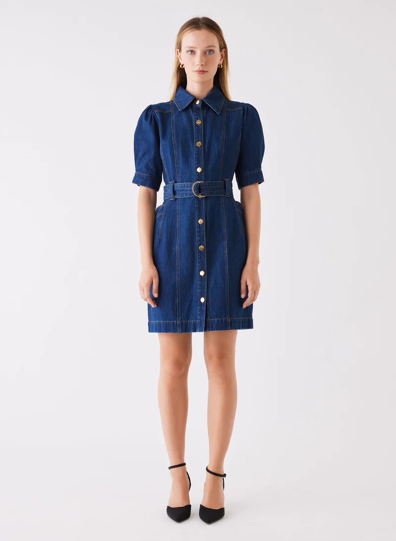 ESMAEE - Podium Denim Dress - Indigo