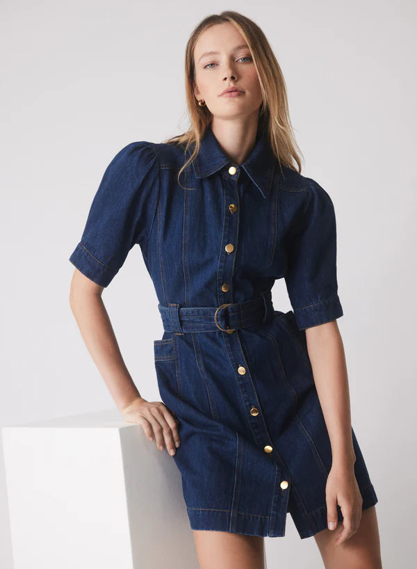 ESMAEE - Podium Denim Dress - Indigo