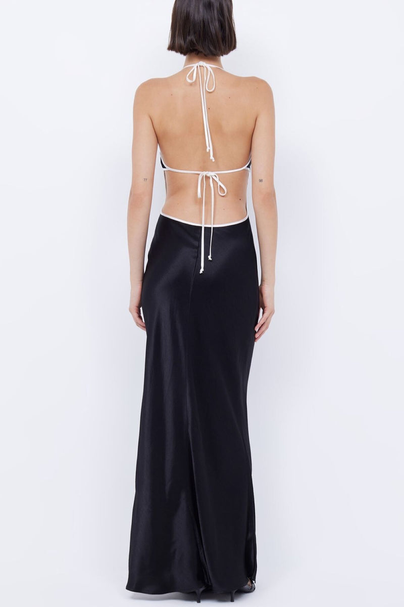 BEC + BRIDGE - Zariah Halter Dress - Black/Ivory