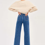 ABRAND - 94 High & Wide Chantell Jeans - Organic Mid Blue