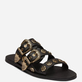 SOL SANA - Eastwood Slide - Black / Gold