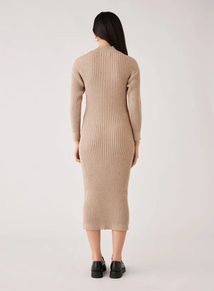 ESMAEE - Chloe Knit Dress - Oatmeal