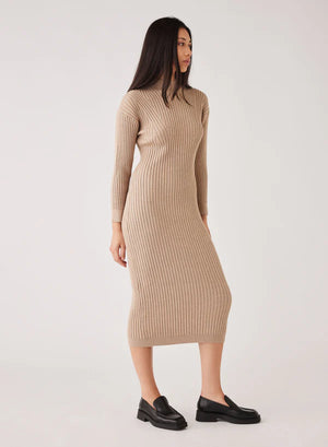 ESMAEE - Chloe Knit Dress - Oatmeal