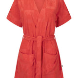 ARAMINTA JAMES - Seaside Terry Kimono Dress - Lobster Red