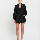 KIVARI - Ada Playsuit - Black