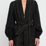 KIVARI - Ada Playsuit - Black