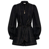 KIVARI - Ada Playsuit - Black