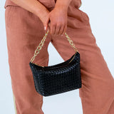 ARLINGTON MILNE - Agnes Bag - Black Weave