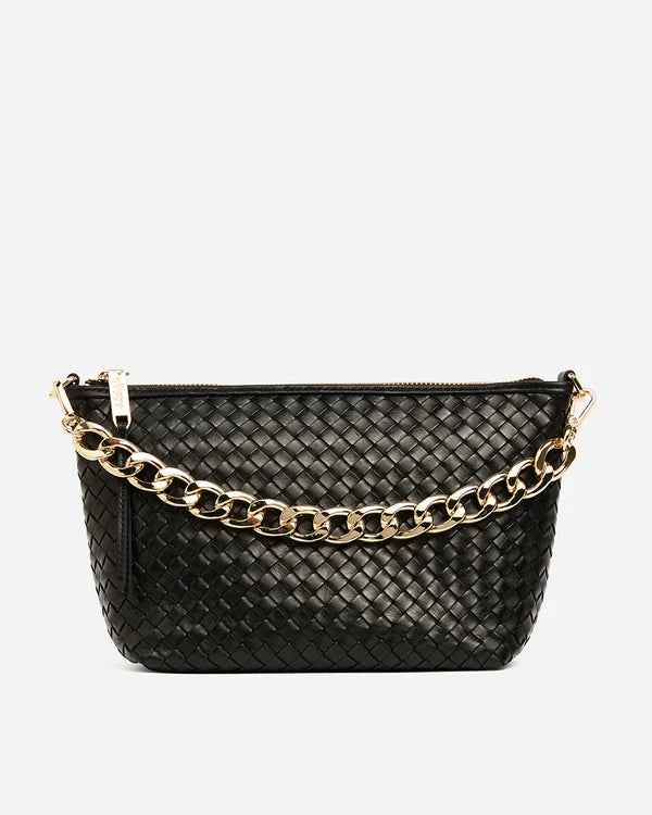 ARLINGTON MILNE - Agnes Bag - Black Weave