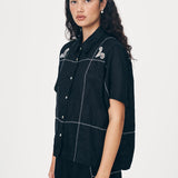 ROWIE - Aries Linen Shirt - Noir