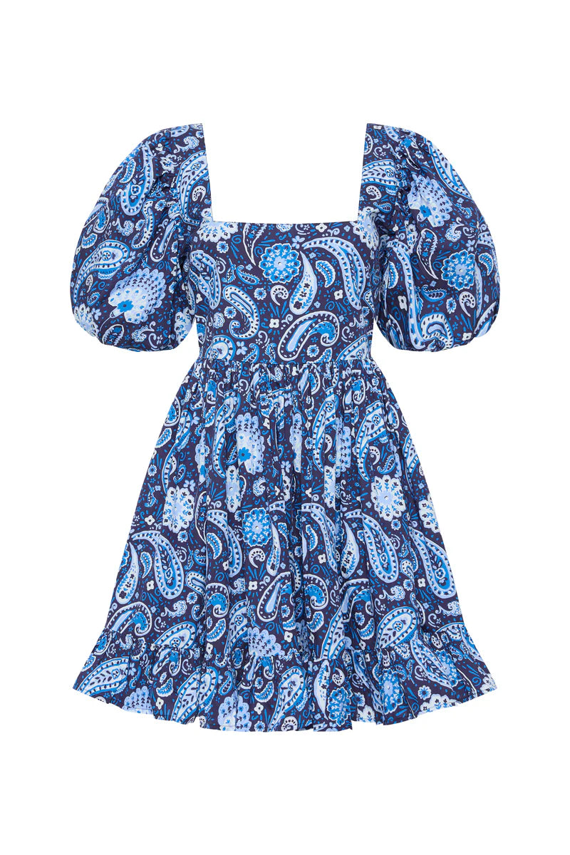 PALM NOOSA - Lola Dress - Blue Paisley