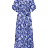 PALM NOOSA - Carla Dress - Blue Paisley