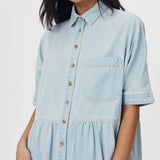 ROWIE - Bailey Denim Dress - Azul