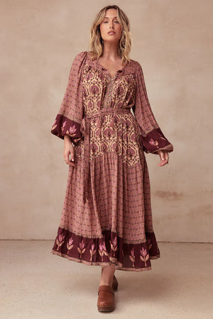 SPELL - Chateau Boho Gown - Grape