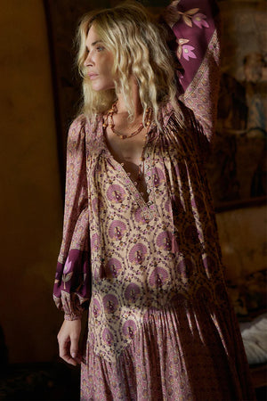 SPELL - Chateau Boho Gown - Grape