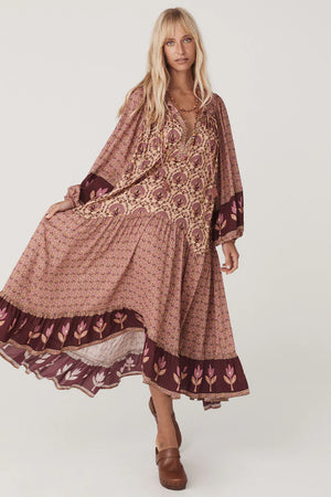 SPELL - Chateau Boho Gown - Grape