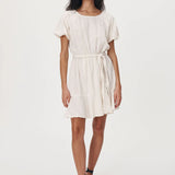 ROWIE - Dara Stipe Mini Dress - Natural