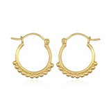 Satya - Gold Samsara Hoop Earrings