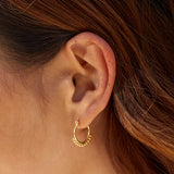 Satya - Gold Samsara Hoop Earrings