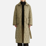 ENA PELLY - Louise Quilted Puffer Jacket - Hunter Green