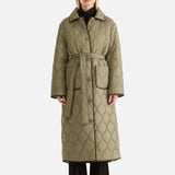 ENA PELLY - Louise Quilted Puffer Jacket - Hunter Green