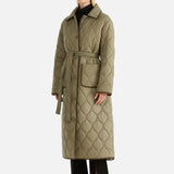 ENA PELLY - Louise Quilted Puffer Jacket - Hunter Green