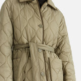 ENA PELLY - Louise Quilted Puffer Jacket - Hunter Green