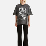 ENA PELLY - Fearless Tee - Black Stone Wash