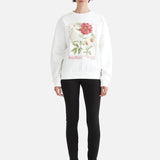 ENA PELLY - Bouquet Relaxed Sweater - Vintage White