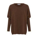 ROWIE - Enzo Merino Knit Jumper - Chestnut Brown