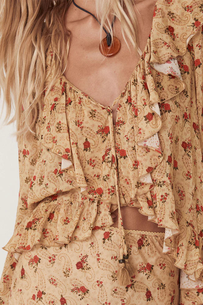 SPELL - Fleur Frill Blouse - Butterscotch